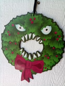 Nightmare Before Christmas Scary Xmas Wreath Disney Christmas Decor