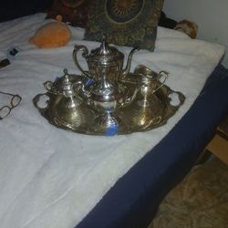 Silver plated teapots