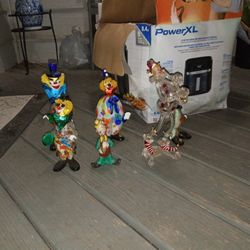 Collectible Glass Clowns