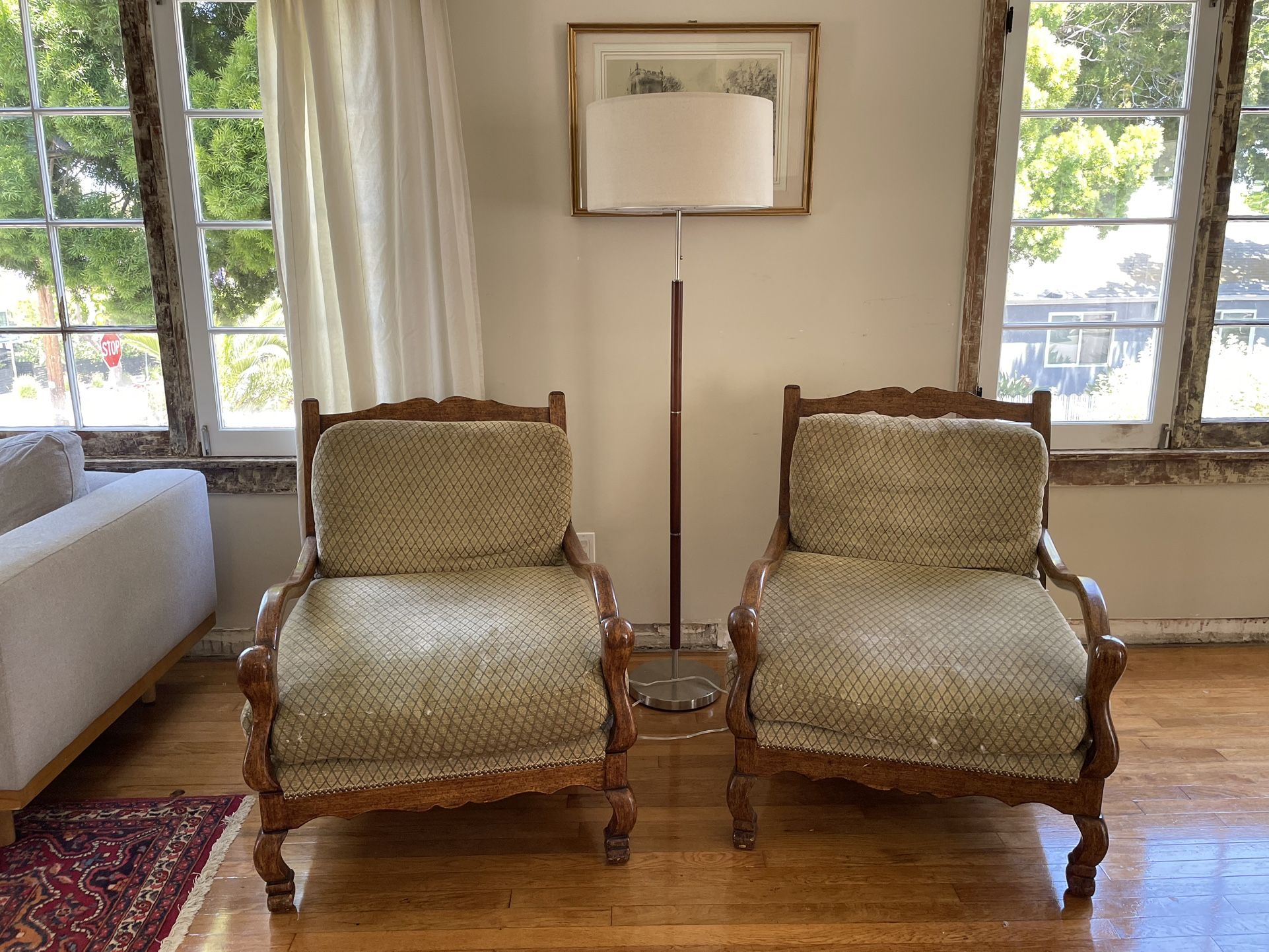 1930s oversized chairs - very comfy!