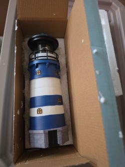 Decorative Lighthouse Figurine with Light