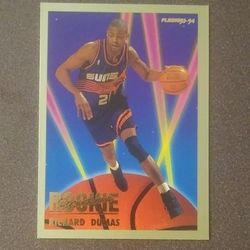 1993-94 Fleer Richard Dumas Phoenix Suns #6 Rookie Sensations Basketball Card Vintage Collectible Sports NBA