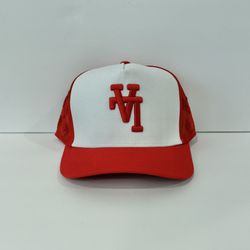 KTH KTHLA Kill The Hype Monogram Red/Wht Trucker SnapBack Hat, NWT