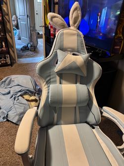 Bunny blue gaming chair