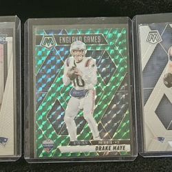 Drake Maye Prizm Mosaic. England Game Mosaic 