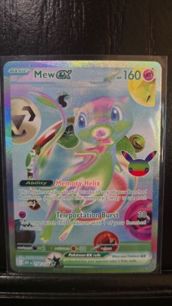 Mew EX 158/128 Futuristic Rare Pokemon 30th Celebration NM TCG