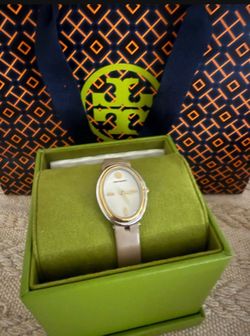 Tory Burch the Oval Gray Watch