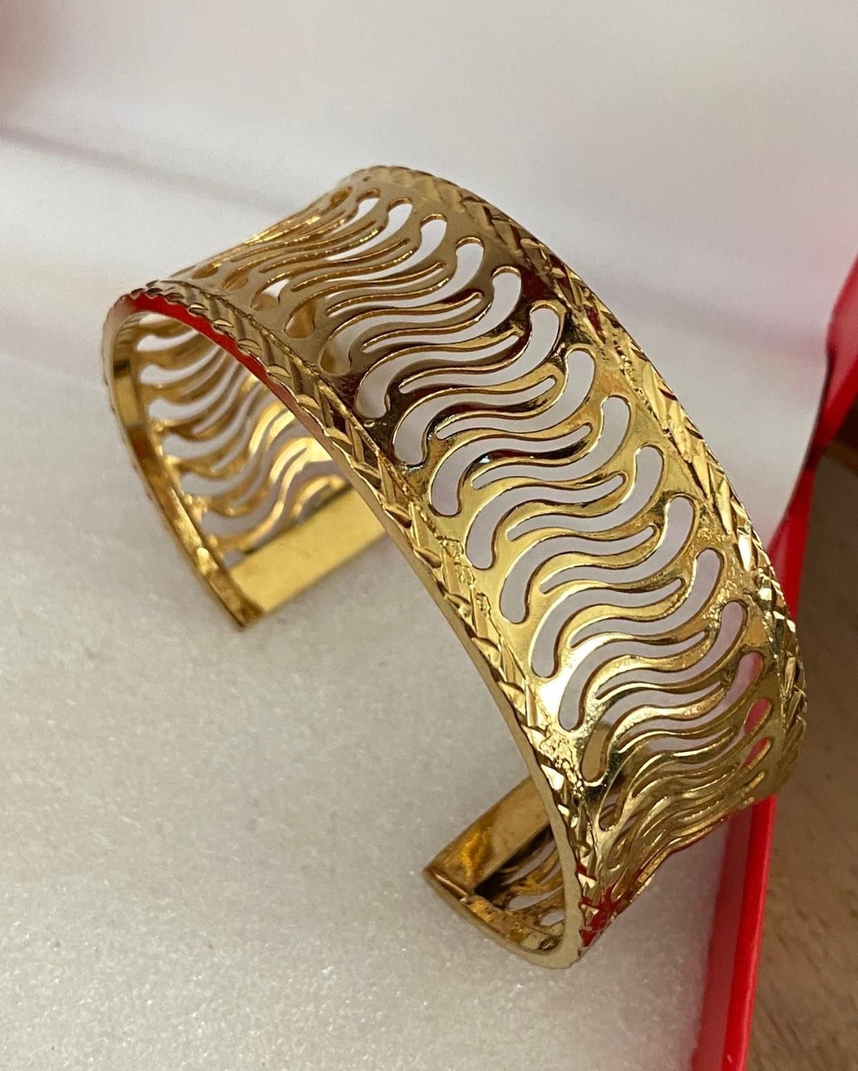 Pulsera Laminada Gold Filled Calada Joyeria Antigua