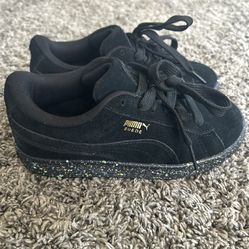 Boys Puma Black Shoes 