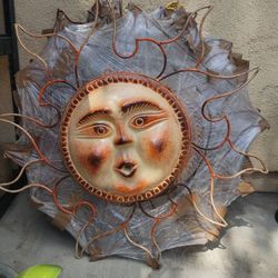 Clay Pots, Macetas, Pottery, Gardening, Metal Decor, Barro, Sun&Moon Decor, Aztec Suns, Aztec Moons, Maseteros, Chimenia, Fire Pit