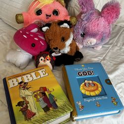 2 Baby/Toddler Bibles And Stuffies All For $10