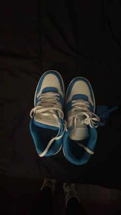 Blue off whites