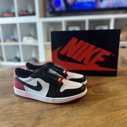 Jordan 1 Low Bred Toe Size 9.5 & 11 Deadstock 