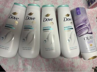 Dove Sensitive Skin Body Wash 4-Pack 20 oz