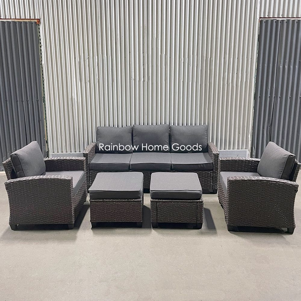 Outdoor Patio Furniture Wicker Sectional Set