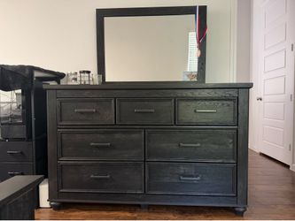 Dresser and Bed Frame Set