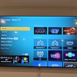 75 Roku Flat Screen Practically Brand New