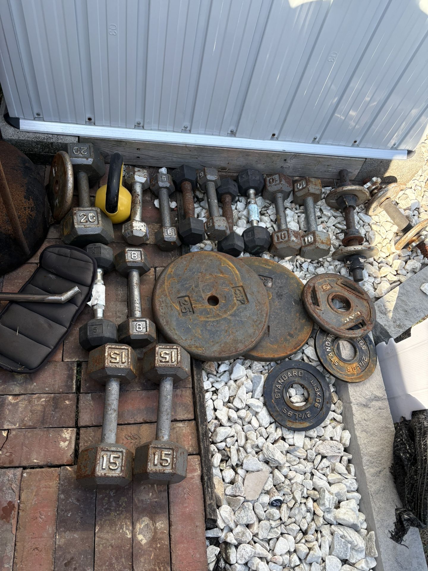 Dumbbells And Weights Selling All Together