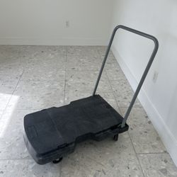 Rubbermaid Utility Duty Triple Trolley with Straight Handle and Casters