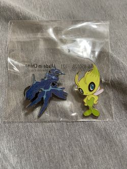 Pokémon Celebi and Dialga Pins