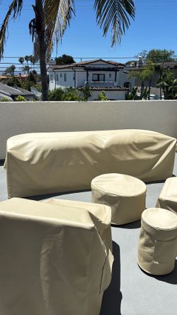 New Custom West Elm Porto Outdoor Sofa Protective Cover