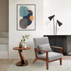 Josef accent chair, light gray ，IF1796 