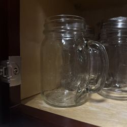 Set Of 5 + Small Mason jar cups 