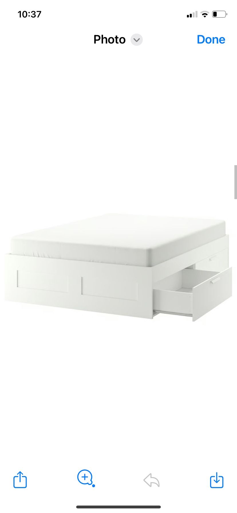 IKEA Brimnes Bed Frame Size full, Only 2 Drawers