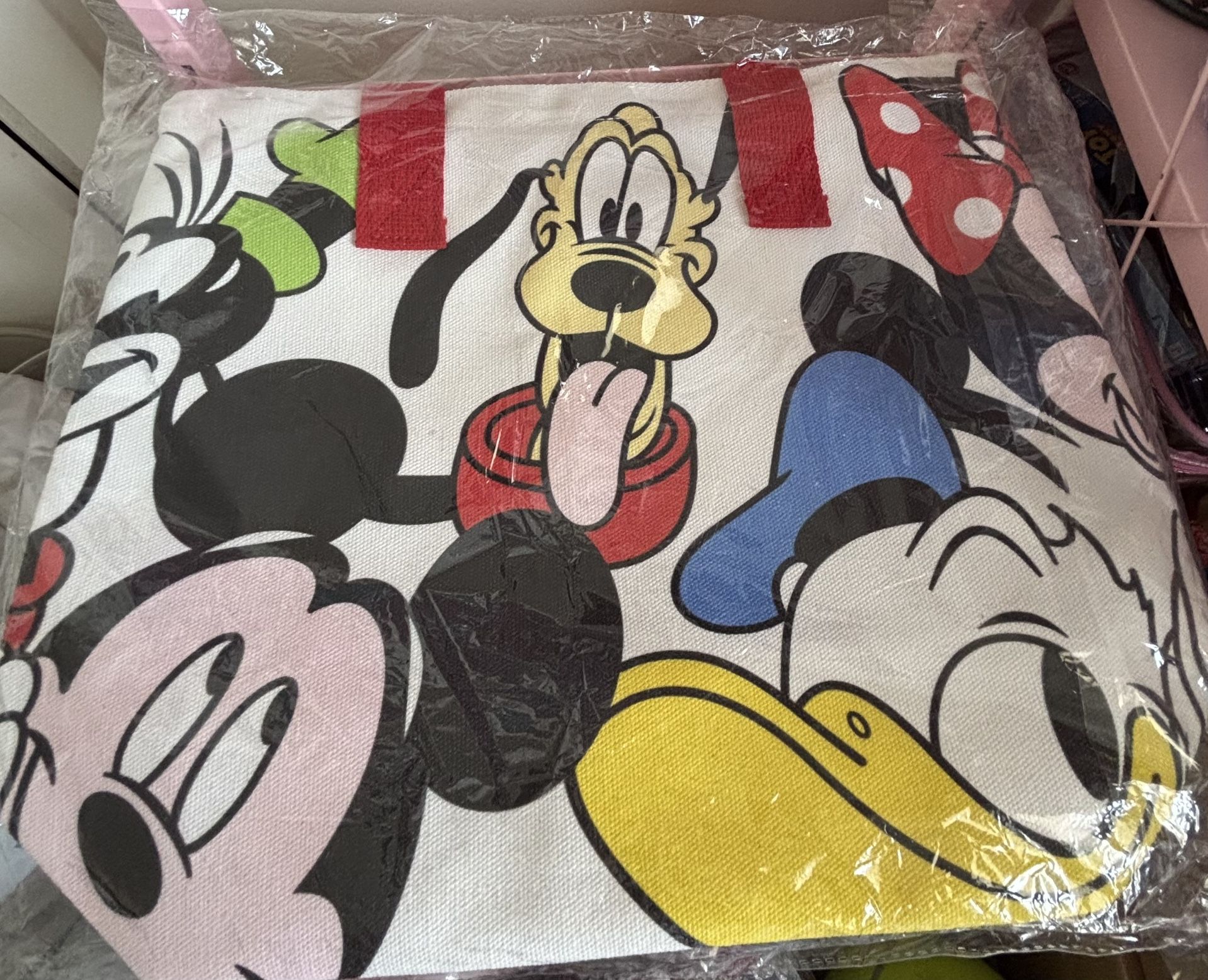 Mickey And Friends Canvas Tote Bag