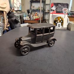 Vintage Cast Iron Ford Model T Toy Car - Antique Style 6"Lx3"Wx3.5"H