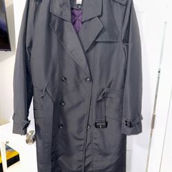 Delta Black Trench Coat w/ Quilted Lining (Size 42) – Dry Cleaned