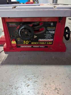 Tradesman 10-inch bench table saw