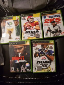 5 original  Xbox games
