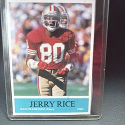 1990 B.C.P football #4 - Jerry Rice  San Francisco 49ers