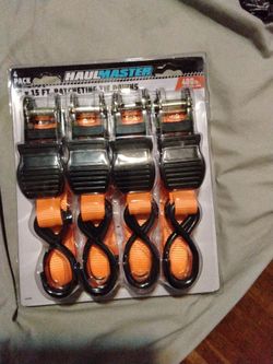 Haul Master 4-Pack Ratcheting Tie Downs