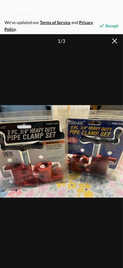 3/4” Pipe Clamp Set