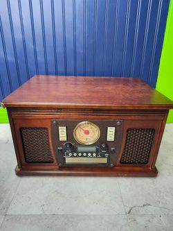Innovative Technology ITVS-750 Aviator 5-in-1 Wooden Music Center