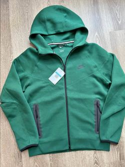 Size M Nike Tech Fleece Men's Windrunner Full-Zip Hoodie Green