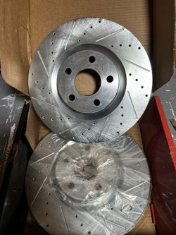 Drilled And Slotted Front And Rear Rotors (316mm)