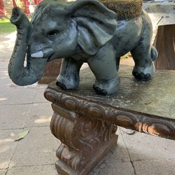Elefante Plantero De Cememento