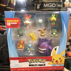 Pokemon Multi Pack Battle Figures 10 pack new in pkg