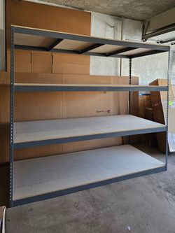 Industrial Shelving 8 ft W x 4 ft D 4 Tier Warehouse Storage Rack Similar to Uline Stronger Than Home Depot Lowes And Costco Delivery Available