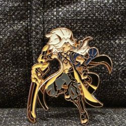 Genshin Impact Brooch Metal Brooch Character Brooch Badge Clothes Decoration Chongyun Hu Tao Raiden Shogun Ningguang Diluc