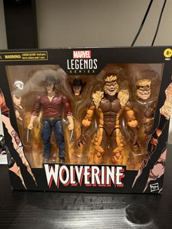 Marvels Legends 2 Pack Logan And Sabertooth 30th Wolverine Anniversary