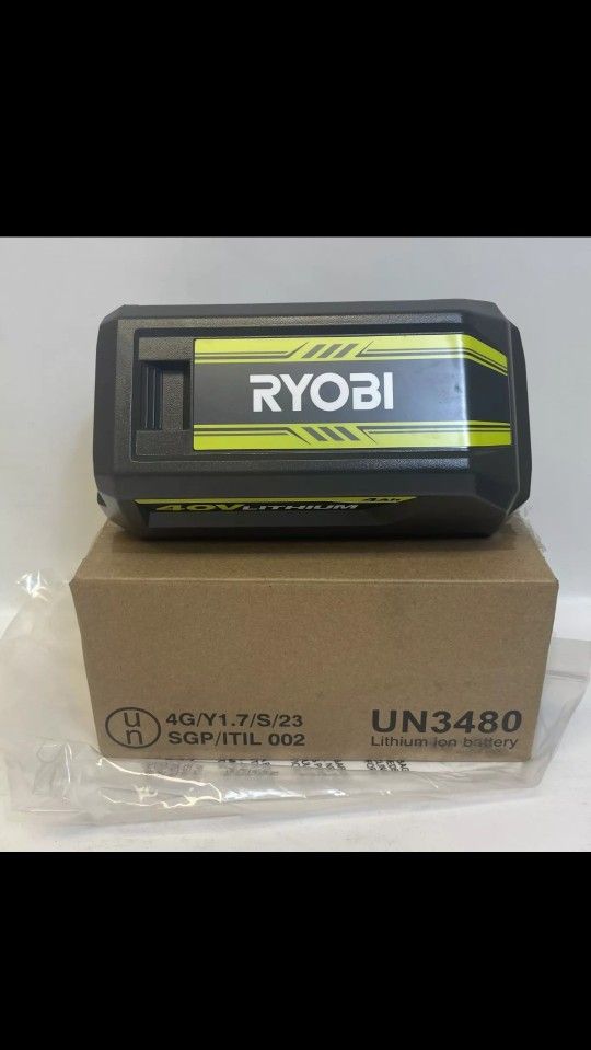 Ryobi 40V Lithium-Ion 4.0 AH Battery - Se Habla Español