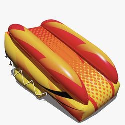 Pool master inflatable slide with hose hookup