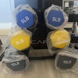 Dumbbell Weight Set With Rack