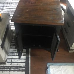 Wood End Table