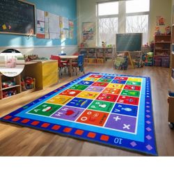 AlaTyche ABC Classroom Rug, Large Classroom Rugs Elementary, Preschool&Daycare Rugs for Classroom,Learning Alphabet Educational Rugs for Kids Playroom