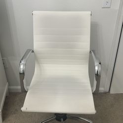 White & silver office chair